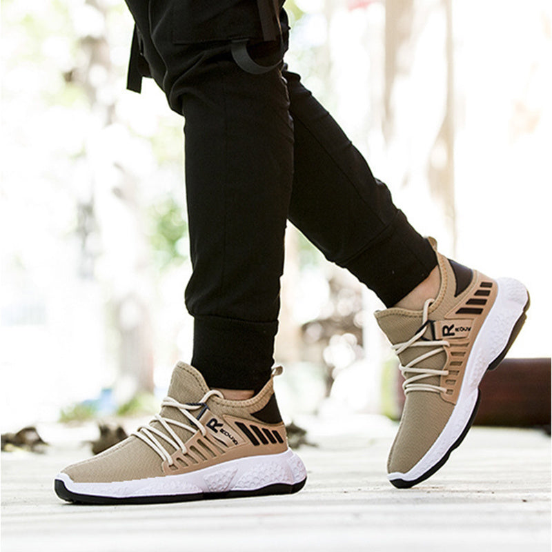 Men sneakers breathable mesh sport shoes