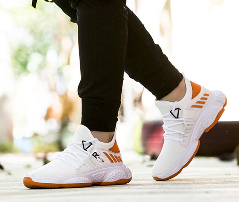 Men sneakers breathable mesh sport shoes