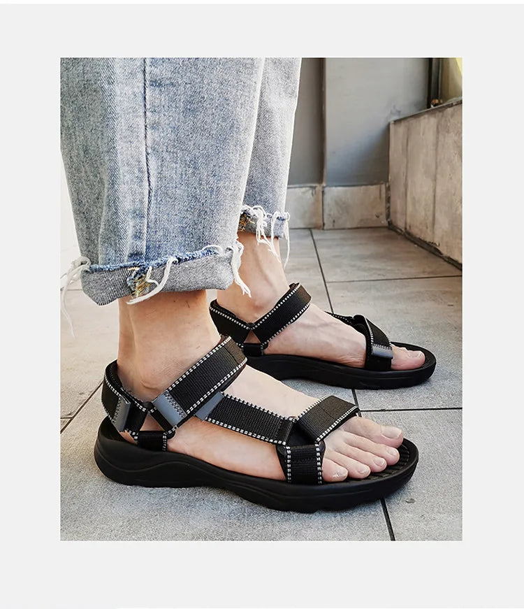 Casual Summer Shoes Men Sandals Simple Comfortable Sneakers Outdoor Beach Vacation Sandals 2022 New Male Casual Sandals shoes