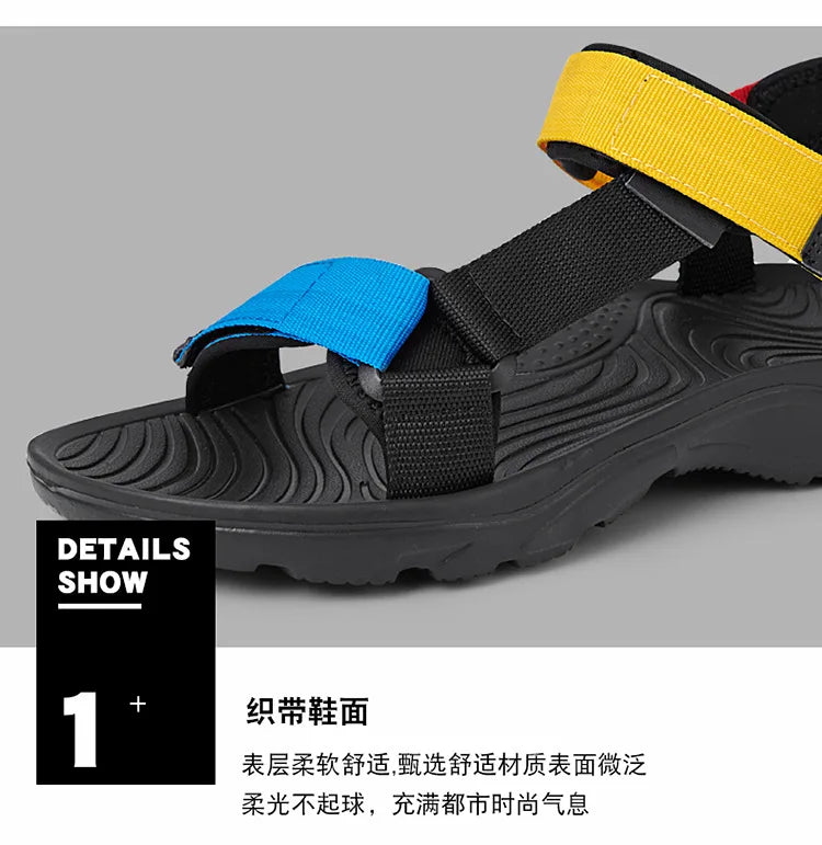 Casual Summer Shoes Men Sandals Simple Comfortable Sneakers Outdoor Beach Vacation Sandals 2022 New Male Casual Sandals shoes