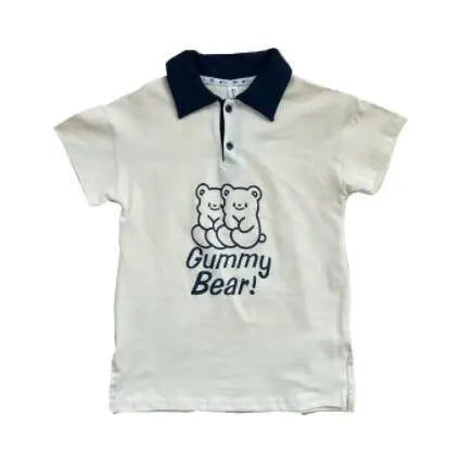 2024 New Brother Sister Costumes Boys Fashion Pullover Turn-down Collar Tops Solid Shorts Girls Cartoon Cute Dress Bear Dresses