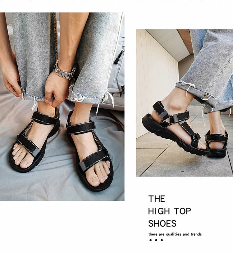 Casual Summer Shoes Men Sandals Simple Comfortable Sneakers Outdoor Beach Vacation Sandals 2022 New Male Casual Sandals shoes