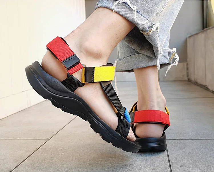 Casual Summer Shoes Men Sandals Simple Comfortable Sneakers Outdoor Beach Vacation Sandals 2022 New Male Casual Sandals shoes