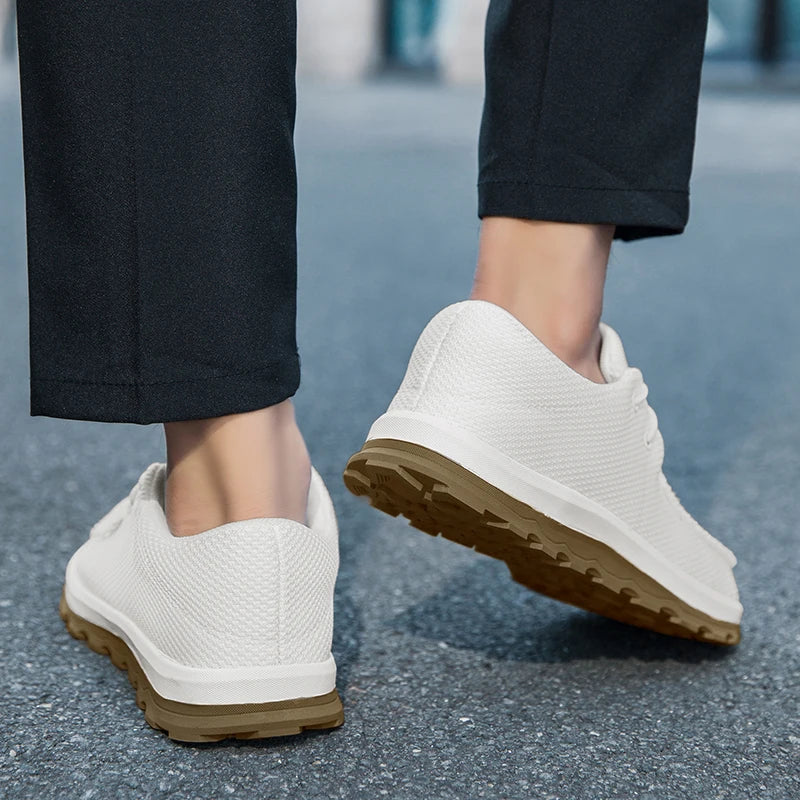 Men Casual Shoes Slip on Canvas Loafers Comfortable Walking Flats for Male Non Slip Soft Sole Sneakers Vulcanized Shoe Size 39