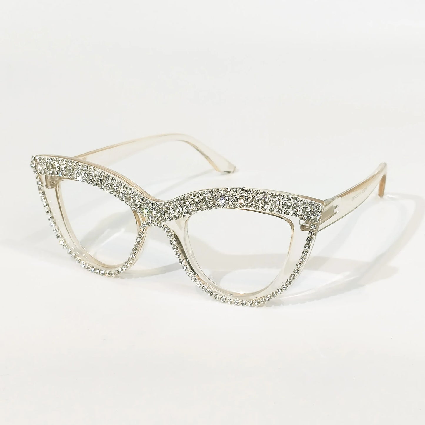 Rhinestone Trendy Reading Glasses for Women Retro Square Cute Sturdy Computer Womens Cat Eye Glasses