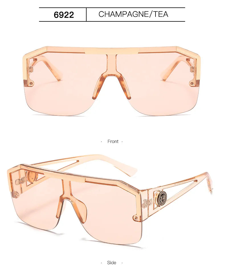 Men And Women Oversized Square Fashion Sunglasses Sports Driving Glasses Gradient Colored Sunglasses Uv400 2023