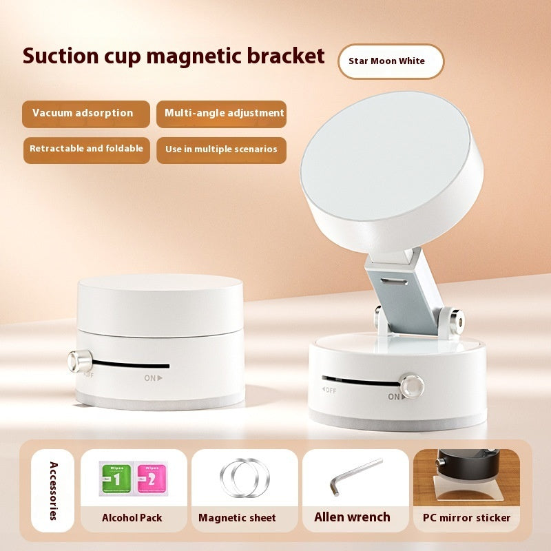 foldable Magnetic Vacuum Car Phone Holder Foldable Suction Cup With Suction Cup Hands-Free Navigation For Smart