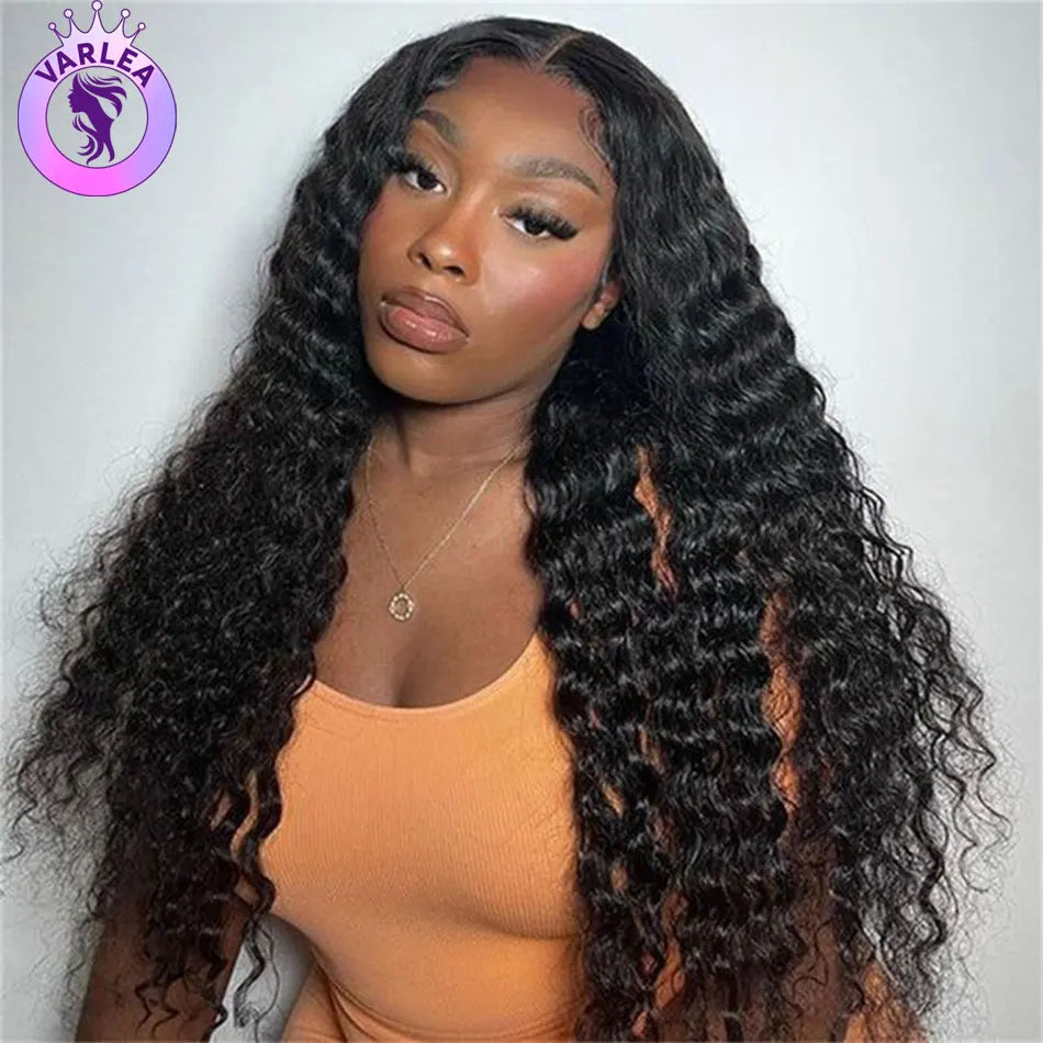 18 to 40 inch 13x4 13x6 HD Lace Front Wigs Human Hair Deep Wave Lace Front Wig Pre Plucked 180 Density Deep Curly Human Hair Wig