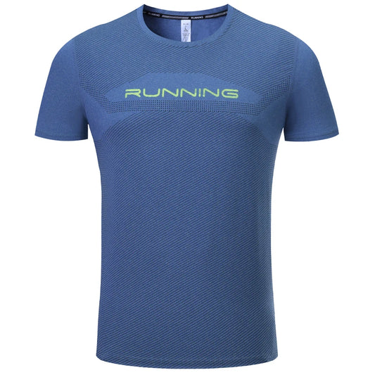 Men Casual T Shirt Sports Quick Drying Print Run Gym  Fashion Shorts Sleeve Loose Breathable Joggers Summer Mesh Man Outdoor Tee