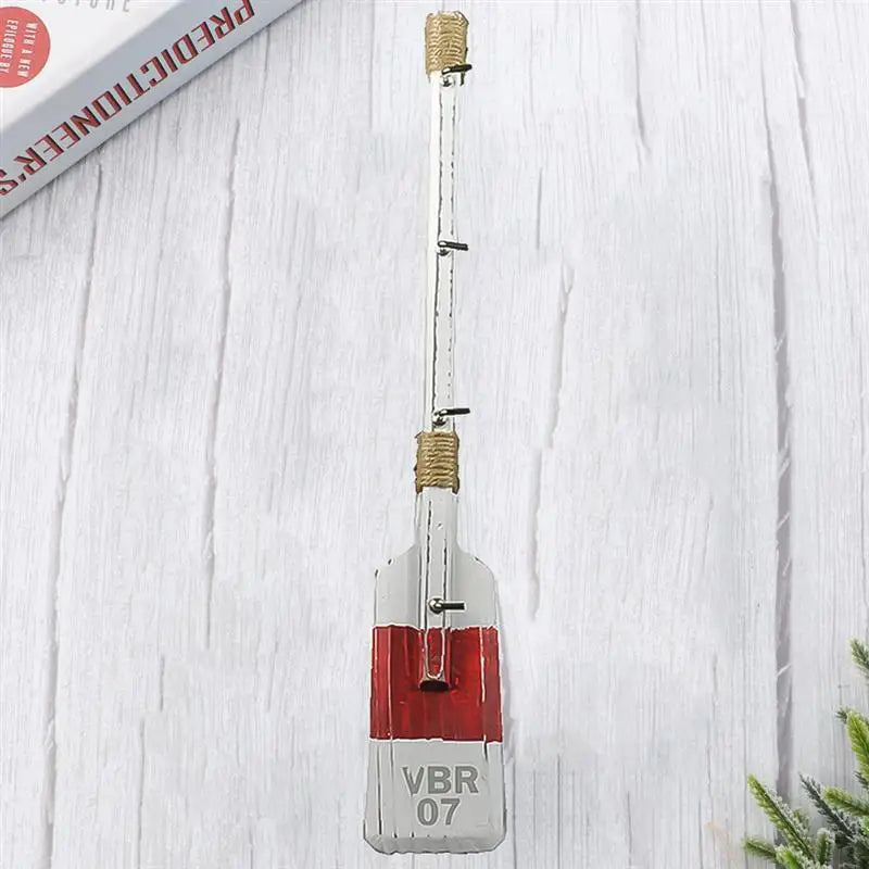 1Pc Marine Style Oar Wall Decor Wooden Decoration Adornment Nautical with Hooks Unique and Elegant Home Accent