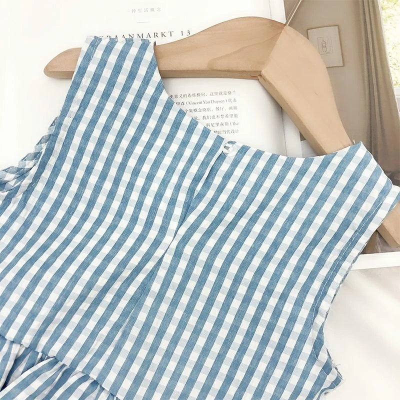 Brother And Sister Suit Kids Lattice Set Boys Gentleman Suit+Girls Princess Dress Toddler Party Clothing Family Outing Clothes