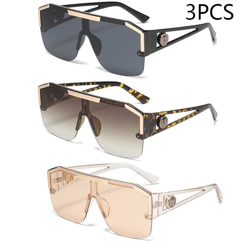 Men And Women Oversized Square Fashion Sunglasses Sports Driving Glasses Gradient Colored Sunglasses Uv400 2023