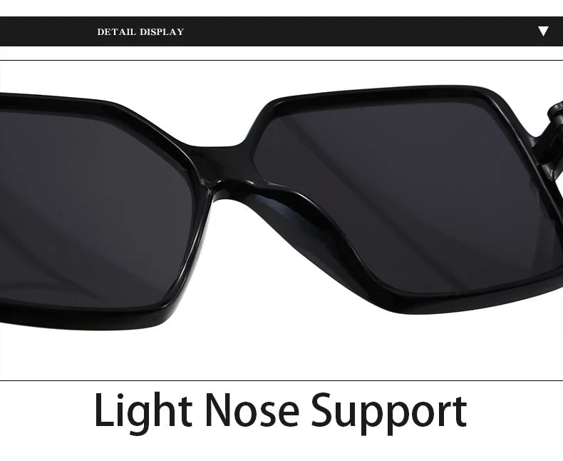 New Fashionable Oversized Square Sunglasses For Men And Women UV Resistant Glasses Retro Large Frame Sunglasses Retro Sunglasses