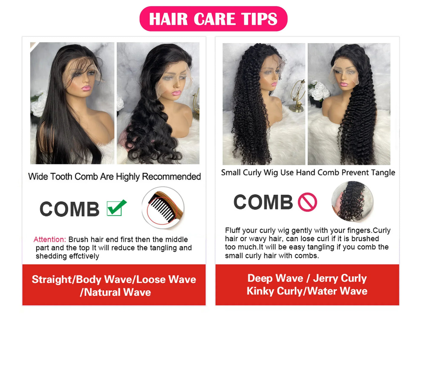 18 to 40 inch 13x4 13x6 HD Lace Front Wigs Human Hair Deep Wave Lace Front Wig Pre Plucked 180 Density Deep Curly Human Hair Wig