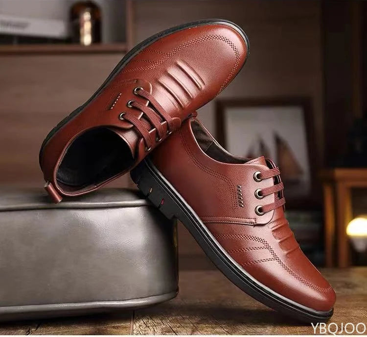 Men's Casual business non slip footwear Fashion soft soled work shoes Men formal leather Shoes Comfortable male flat Zapatillas