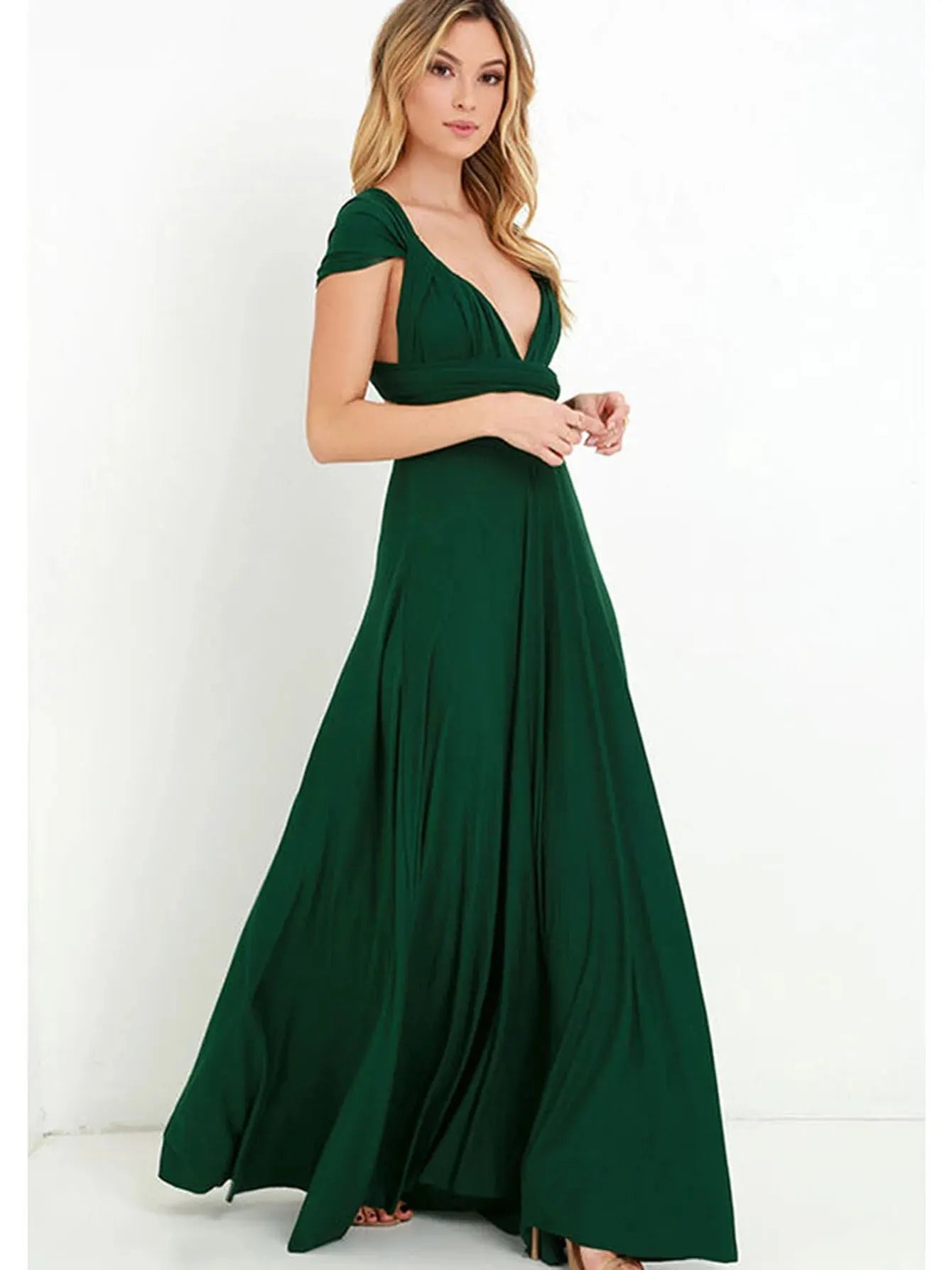 Sexy Women Multiway Wrap Convertible Boho Maxi Club Red Dress Bandage Long Dress Party Bridesmaids Infinity Robe Longue Femme