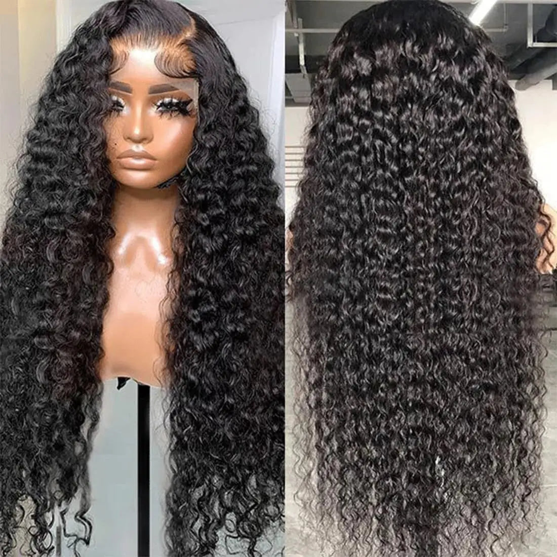 18 to 40 inch 13x4 13x6 HD Lace Front Wigs Human Hair Deep Wave Lace Front Wig Pre Plucked 180 Density Deep Curly Human Hair Wig