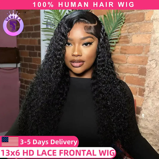 18 to 40 inch 13x4 13x6 HD Lace Front Wigs Human Hair Deep Wave Lace Front Wig Pre Plucked 180 Density Deep Curly Human Hair Wig