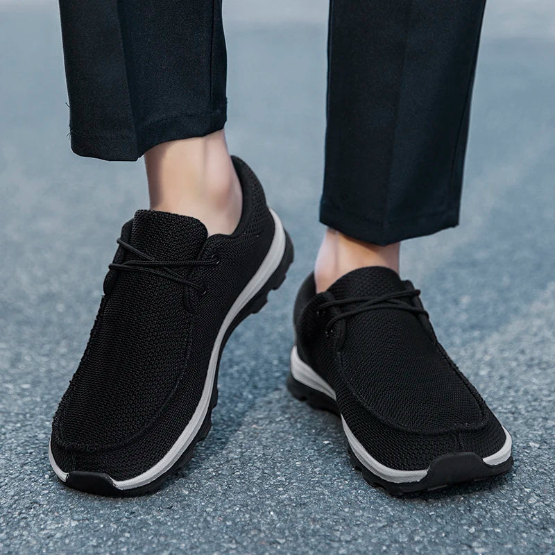Men Casual Shoes Slip on Canvas Loafers Comfortable Walking Flats for Male Non Slip Soft Sole Sneakers Vulcanized Shoe Size 39