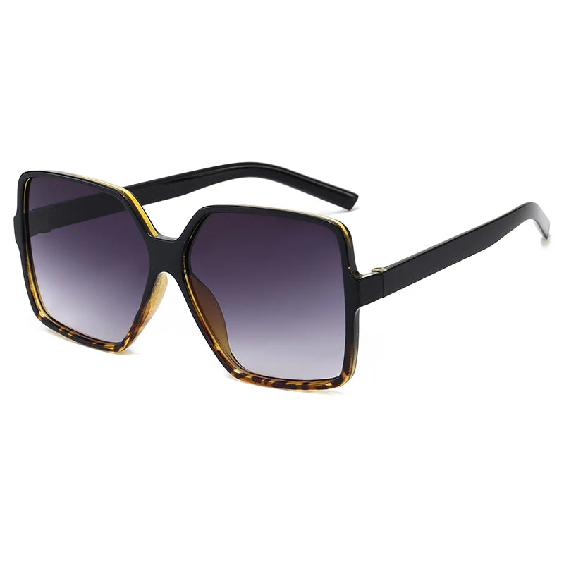 New Fashionable Oversized Square Sunglasses For Men And Women UV Resistant Glasses Retro Large Frame Sunglasses Retro Sunglasses