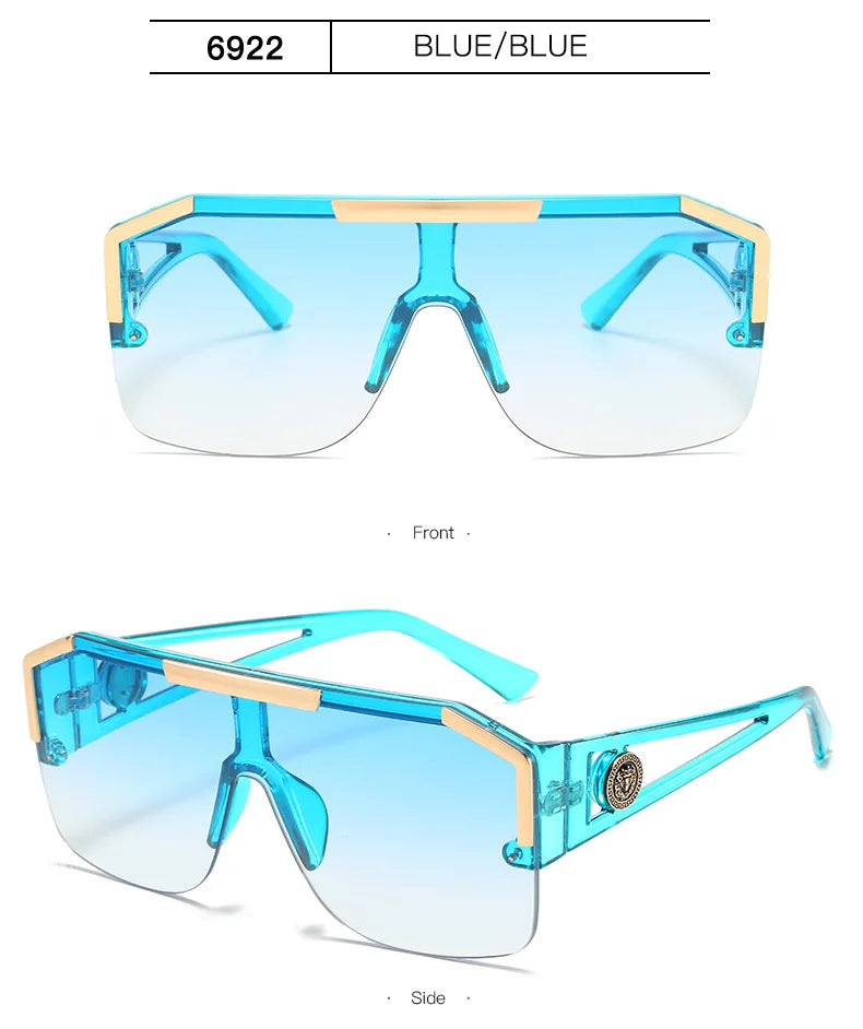 Men And Women Oversized Square Fashion Sunglasses Sports Driving Glasses Gradient Colored Sunglasses Uv400 2023