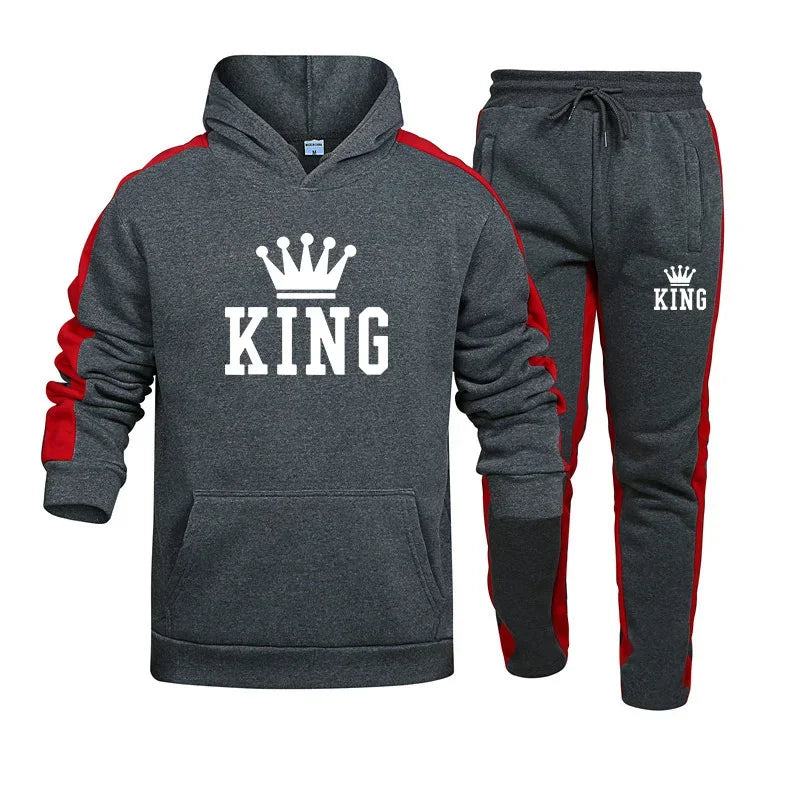 2024 New Sports Suits Sweatpants Sportswear Man Daily Tracksuit Men Fashion Hoodie Printing Men's Set Hot Sales Pullover Jogging