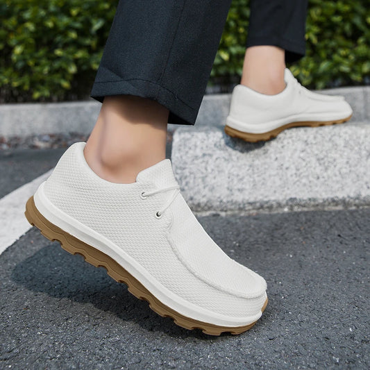 Men Casual Shoes Slip on Canvas Loafers Comfortable Walking Flats for Male Non Slip Soft Sole Sneakers Vulcanized Shoe Size 39