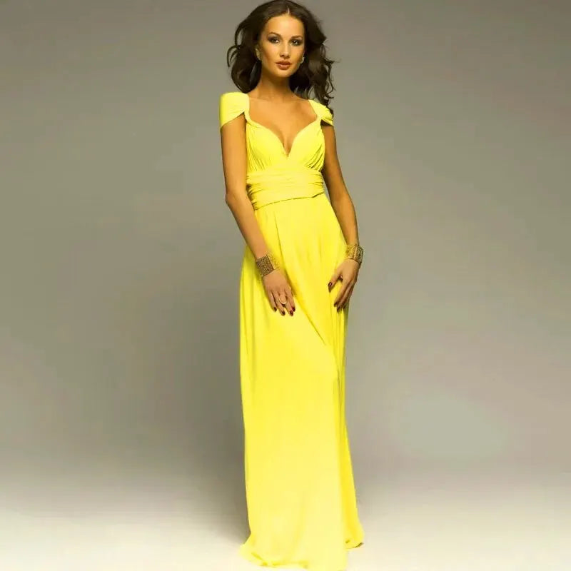 Sexy Women Multiway Wrap Convertible Boho Maxi Club Red Dress Bandage Long Dress Party Bridesmaids Infinity Robe Longue Femme