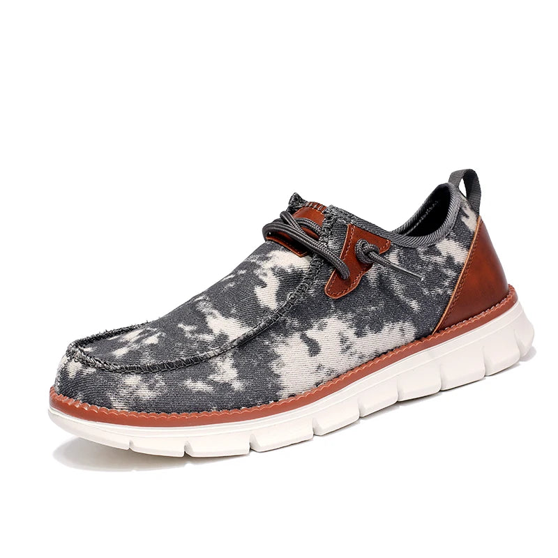 Men Casual Sports Shoes Anti Slip Wear-Resistant Breathable Cushioning Color Blocking Design Versatile Casual Sports Shoes