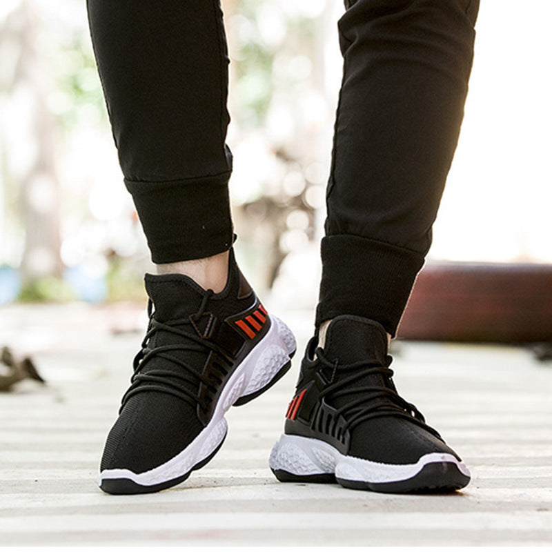 Men sneakers breathable mesh sport shoes